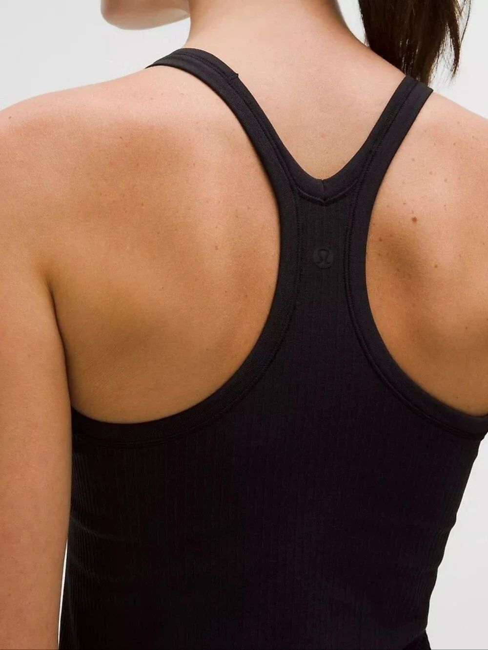 Lululemon Athletica Black Ribbed Tank Top Size 6